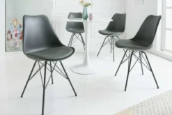 Retro Stuhl SCANDINAVIA MEISTERSTÜCK grau