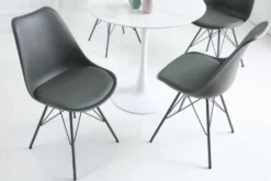 Retro Stuhl SCANDINAVIA MEISTERSTÜCK grau