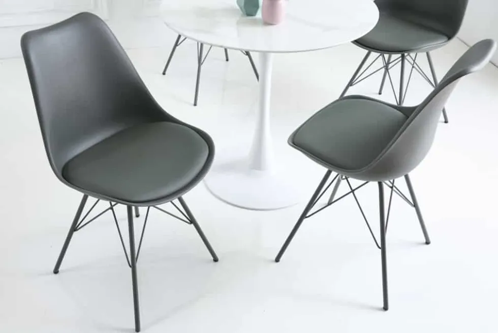 Retro Stuhl SCANDINAVIA MEISTERSTÜCK grau