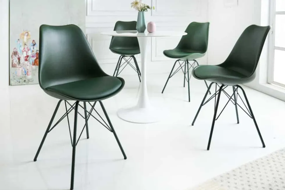 Retro Stuhl SCANDINAVIA MEISTERSTÜCK dunkelgrün
