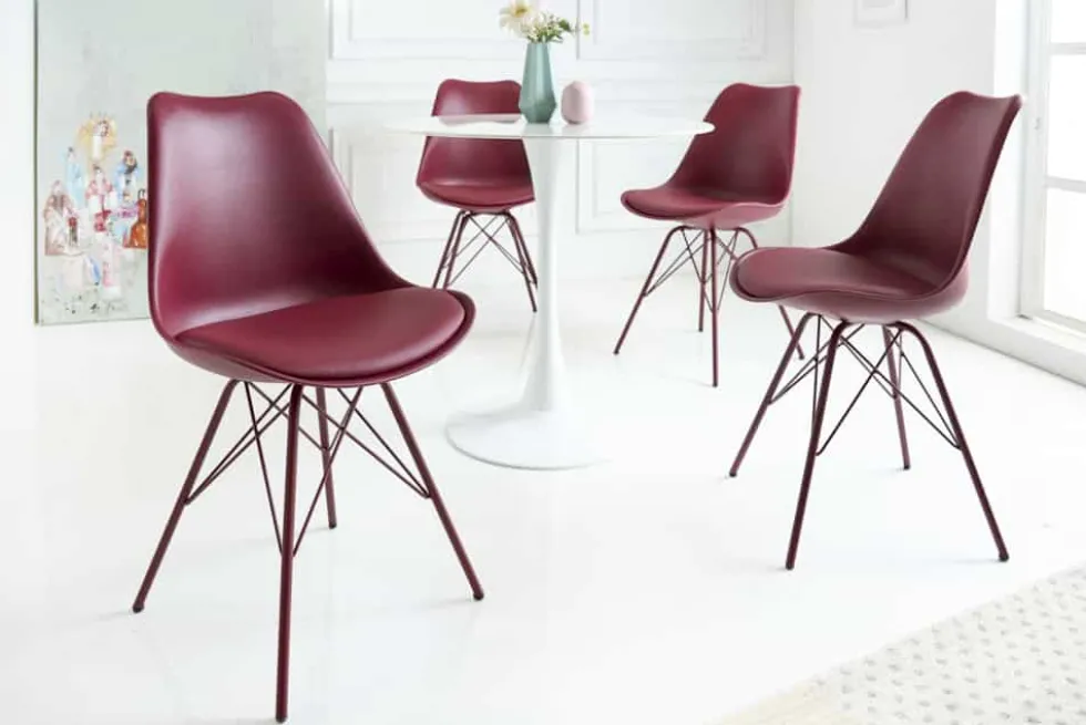 Retro Stuhl SCANDINAVIA MEISTERSTÜCK rot