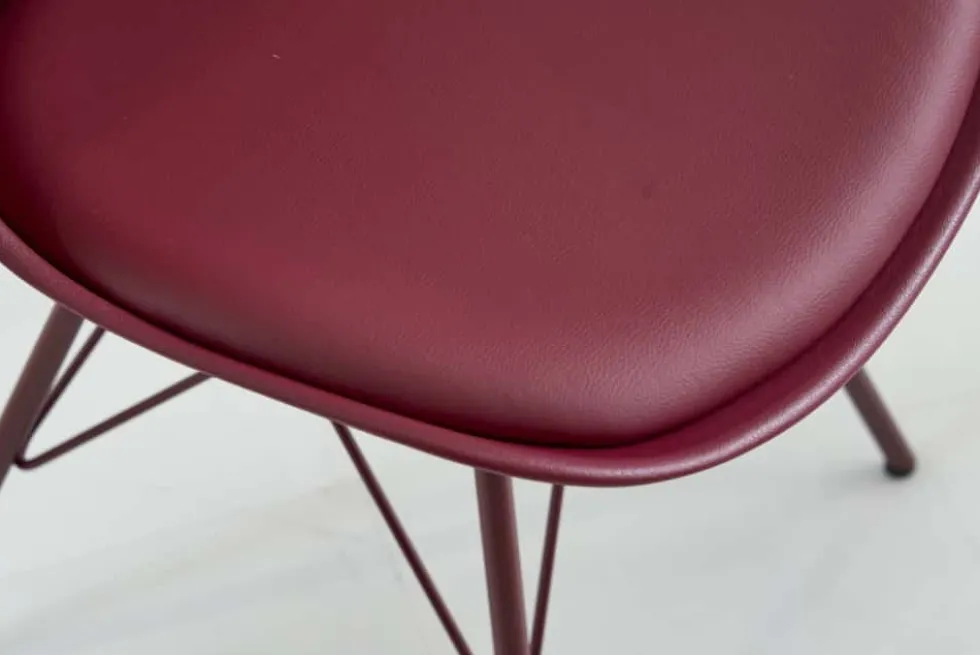Retro Stuhl SCANDINAVIA MEISTERSTÜCK rot