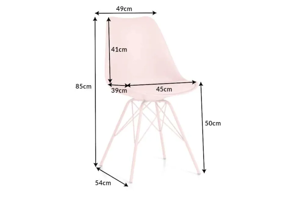 Retro Stuhl SCANDINAVIA MEISTERSTÜCK rosa