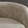 Retro Wohnlandschaft VOGUE 290cm beige Samt XXL-Sofa organische Form inkl. Kissen