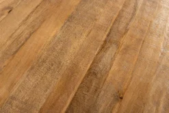 Runder Esstisch ART WOOD 140cm braun massiv Mangoholz