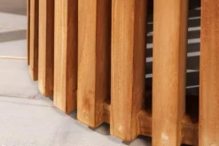 Runder Esstisch EMPIRE TEAK 120cm braun Teakholz Indoor Outdoor wetterfest