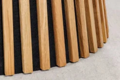 Runder Esstisch VALHALLA WOOD 140cm natur Eichenholz Säulenfuß