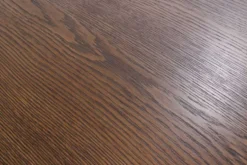 Runder Esstisch VALHALLA WOOD 140cm smoked Eichenholz Säulenfuß