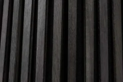 Runder Esstisch VALHALLA WOOD 120cm schwarz Eichenholz Säulenfuß