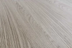 Runder Esstisch VALHALLA WOOD 140cm grau Eichenholz Säulenfuß
