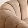 3-Sitzer Sofa BABYLON 200cm champagner beige Samt mit Ziersteppung