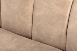 3-Sitzer Sofa BABYLON 200cm champagner beige Samt mit Ziersteppung