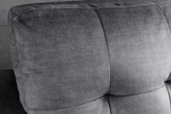 Sofa mit Schlaffunktion SMART 140cm grau hochwertiger Vogue Seiden Samtstoff