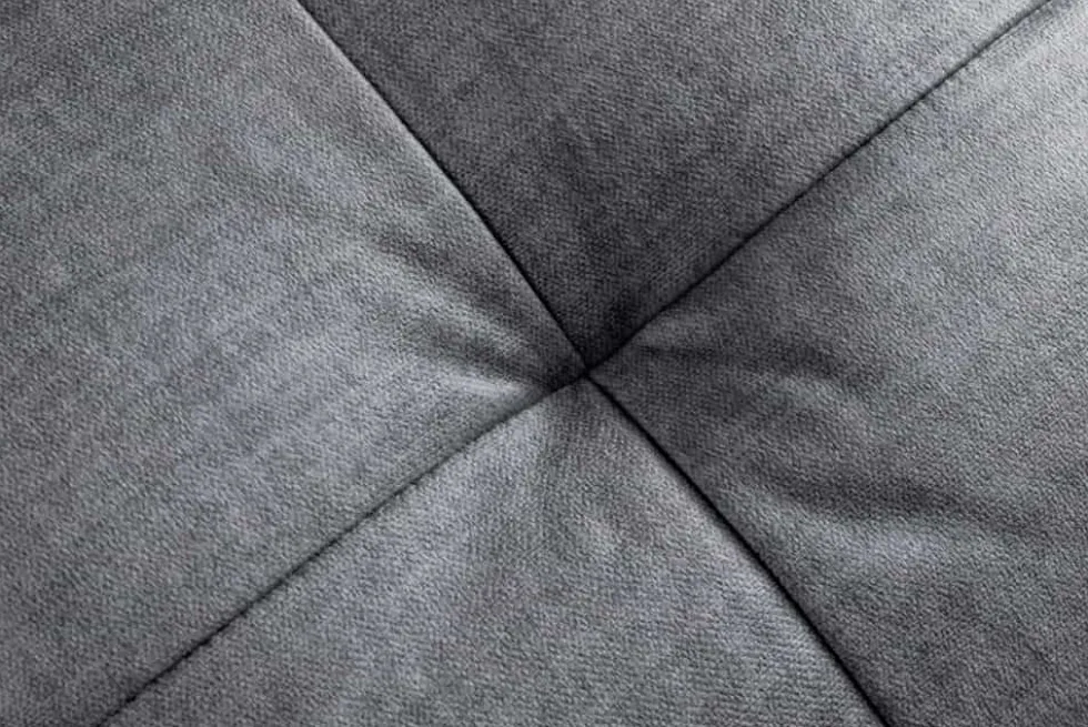 Sofa mit Schlaffunktion SMART 140cm grau hochwertiger Vogue Seiden Samtstoff