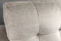 Sofa mit Schlaffunktion SMART 140cm champagner beige hochwertiger Vogue Seiden Samtstoff