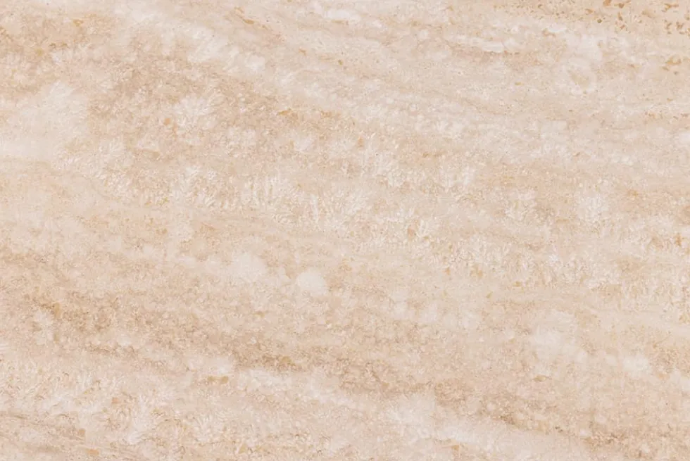 Stilvoller Couchtisch ORGANIKO 110cm natur Eiche Travertin Keramik
