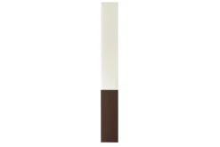 Stilvolle Stehlampe PARIS CLASSIC 160cm weißer Stoffschirm dunkelbrauner Fuß