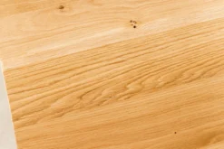 Verlängerbarer Esstisch WILD OAK 160-260cm natur Wildeiche Schweizer Kante X-Gestell