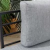 Verstellbare Gartenlounge MODULAR MIAMI 230cm grau natur anthrazit Gartensofa oder Gartenliege