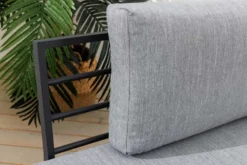 Verstellbare Gartenlounge MODULAR MIAMI 230cm grau natur anthrazit Gartensofa oder Gartenliege