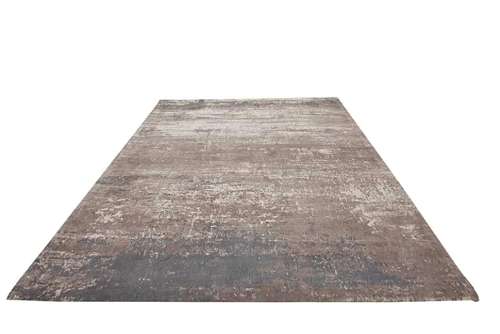 Vintage Baumwoll-Teppich MODERN ART 240x160cm beige grau Used Look