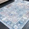 Vintage Teppich HERITAGE 230x160cm blau beige rot Flachgewebe Muster