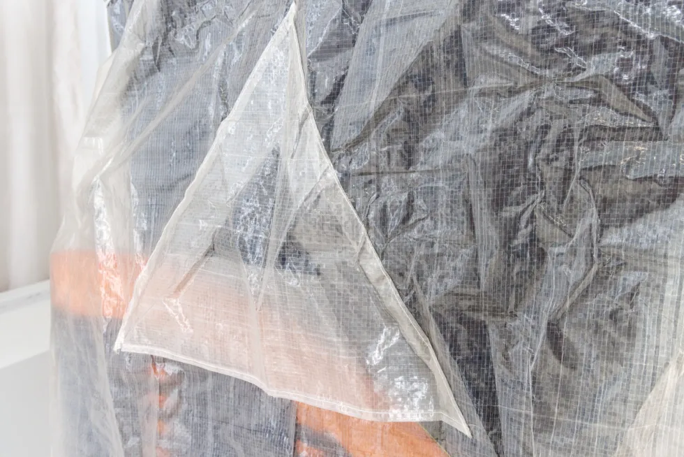 Wetterfeste XXL Strandkorbhülle OSTSEE transparent mit Reißverschluss für 3-Sitzer