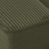 XXL Wohnlandschaft LODGE 315cm grün Cord Sofa mit Schlaffunktion und Stauraum