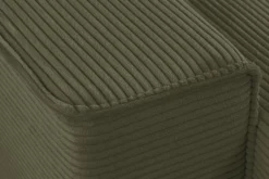 XXL Wohnlandschaft LODGE 315cm grün Cord Sofa mit Schlaffunktion und Stauraum